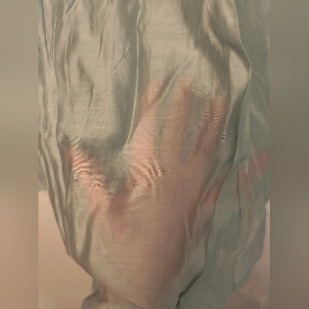 NWT Mint See Through Shirt Sz Petite M - Picture 6 of 7